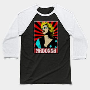 Madonna 80s Pop Art Style Baseball T-Shirt